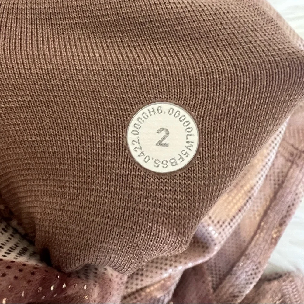 Lululemon Align High Rise Diamond Mink Berry Athletic Yoga Cropped Leggings 2